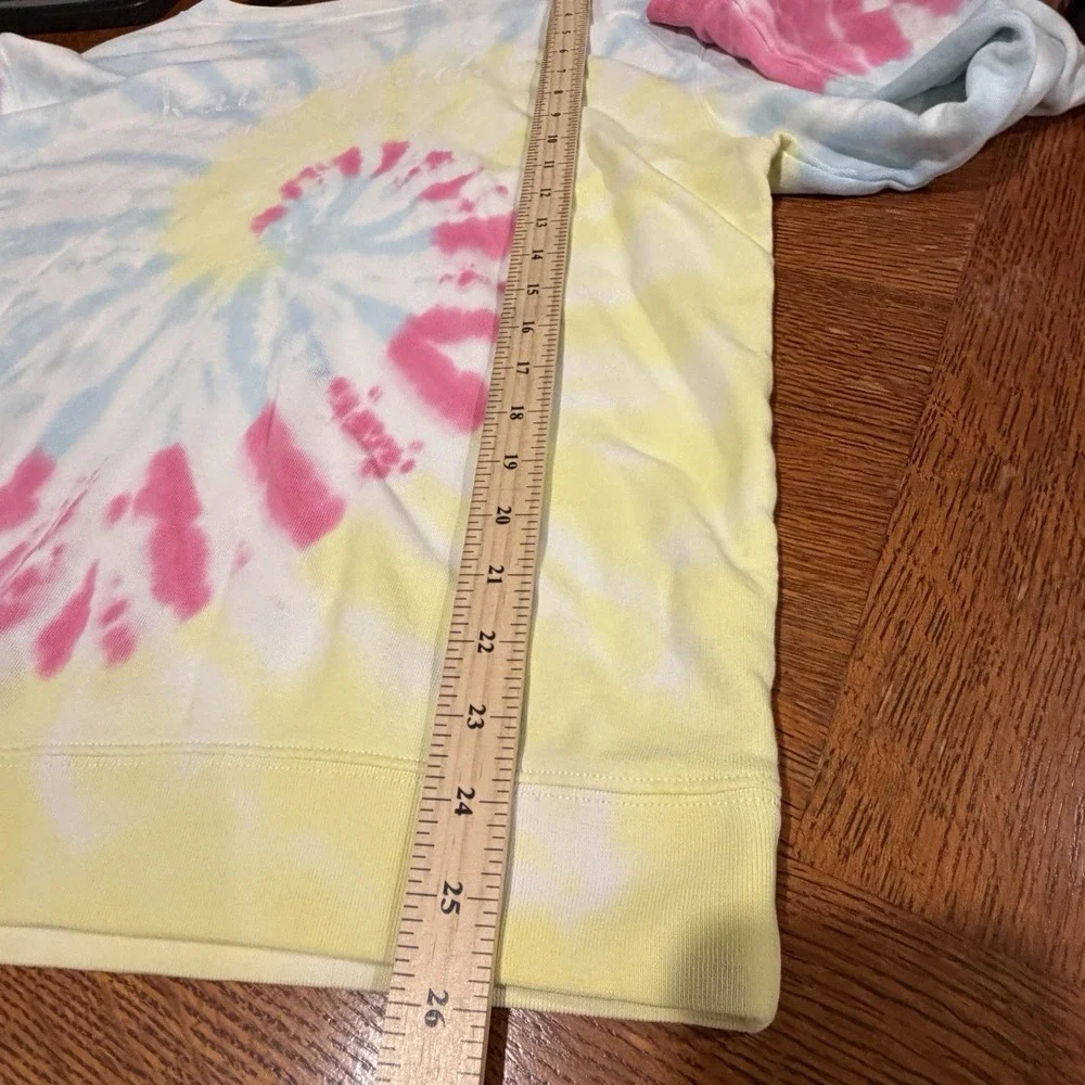 Kate Spade 100% Cotton Tie Dye Lightweight Crewneck  Sweatshirt Pullover Size XS